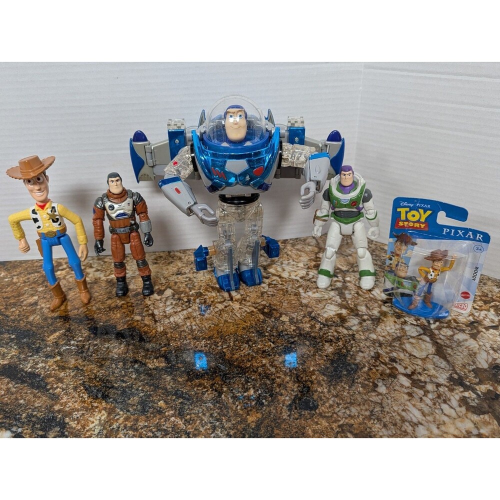 2000 Disney Pixar Toy Story 2 Metal Morphers Buzz Figures Lot